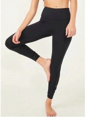NEW FREE PEOPLE FP MOVEMENT BLACK REBOUND LEGGINGS PANTS OB1365588 SZ XS